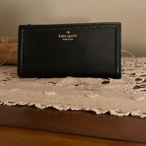 Kate Spade Black Leather Card Holder